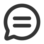 Message Full Bubble SVG Icon